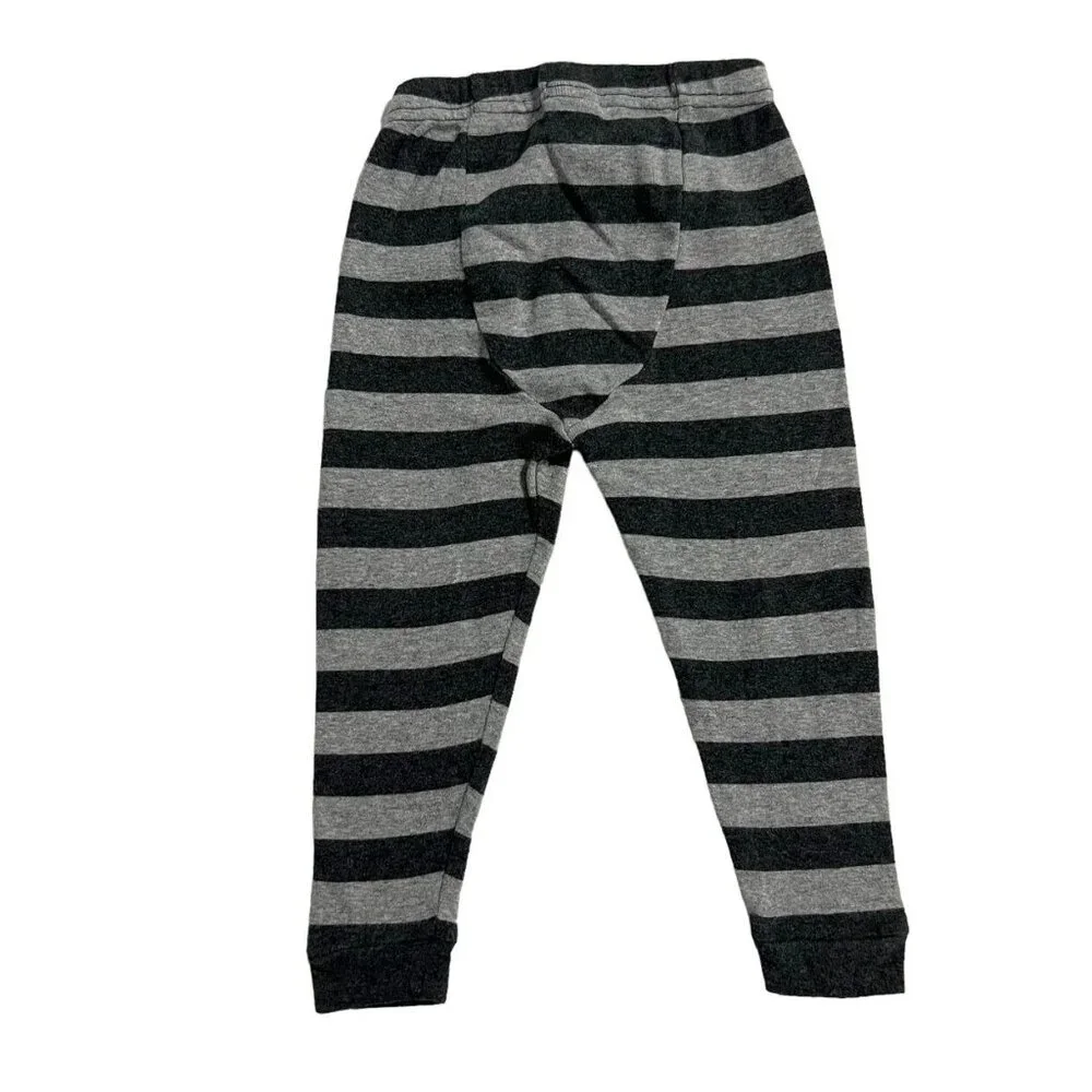 Leveret 18-24m Grey Striped Pajamas